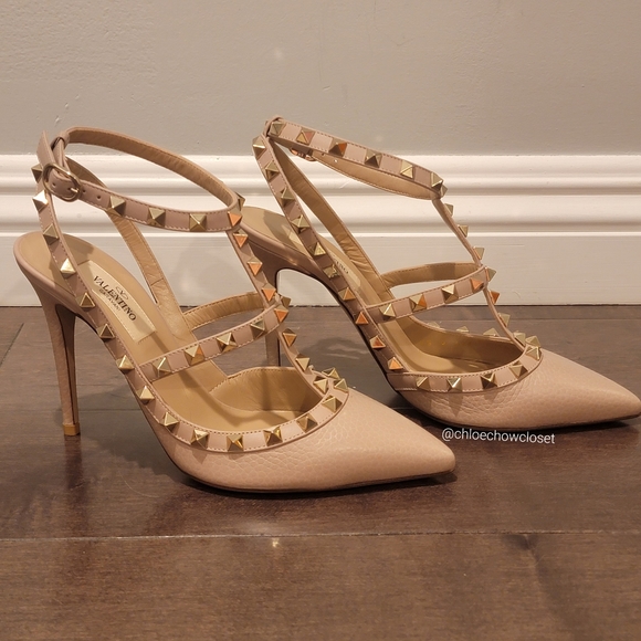 VALENTINO GARAVANI ROCKSTUD CAGED PUMP 100MM - Picture 3 of 6